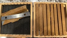 Steel Parallel Set 9 Pair 1/4 inch Thick 6 inch Long 0.0002 inch Precision