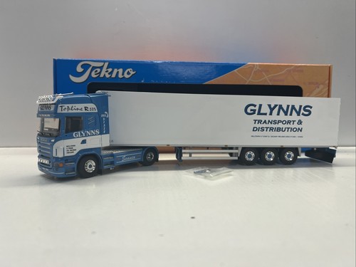 Tekno 1:50 Scale Scania R580 Topline With Fridge Trailer In Glynns Livery