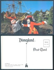 Captain Hook and Mr Smee at Skull Rock Cove Disneyland Walt Disney Productions