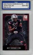 2020 Panini Donruss Elite 2000 Elite #Jk Javon Kinlaw TCGS Gem Mint 10 n1 AL42
