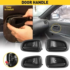 Interior Door Handle For 1993-1997 Toyota Corolla Set of 4 Front Rear Left Right