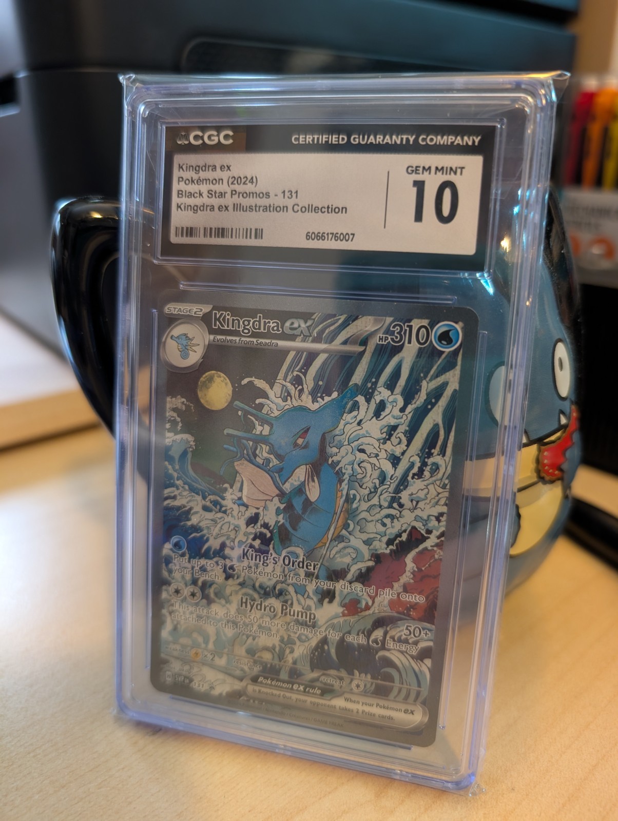 Kingdra EX 131 Pokémon TCG Scarlet & Violet Black Star Promo Holo Card CGC 10