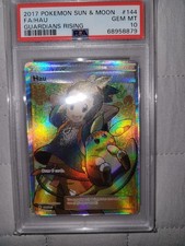Pokemon Guardians Rising Hau 144/145 Full Art Ultra Rare Holo PSA 10 on eBay