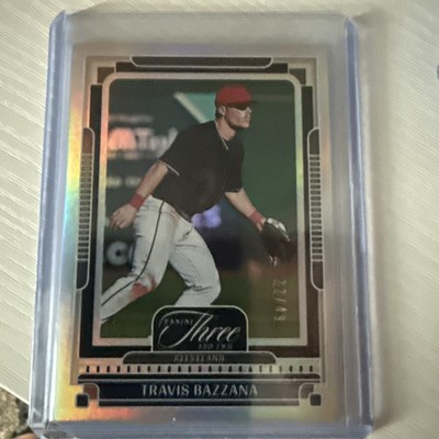 Travis Bazzana 2025 Panini Three And Two Holo Silver /49 RC Cleveland Rookie #90
