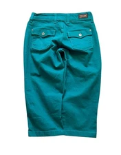 Vintage Teal Y2K Levi Strauss and Co. Capris Size 8 29"