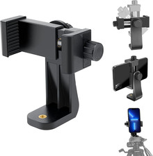 Cell Phone Tripod Mount Adapter, Universal Phone Holder Adjustable Clamp, 360