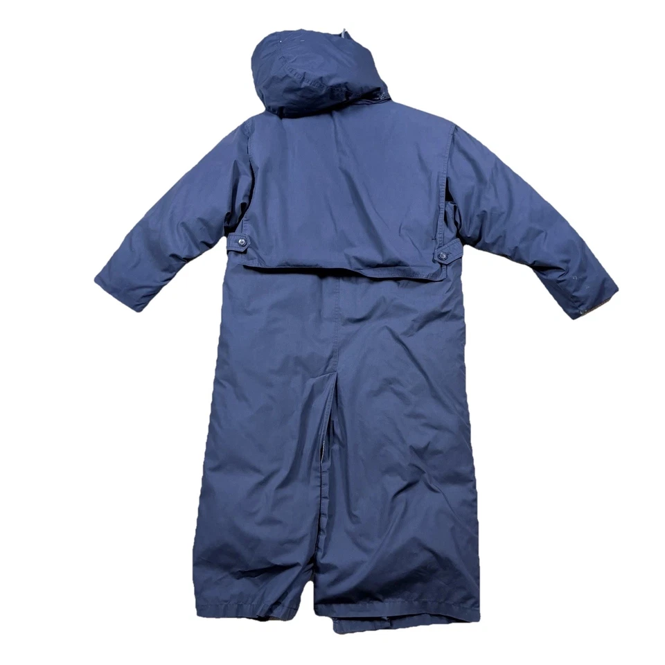 Abrigo largo de plumón/parka de colección The Company Store para mujer talla S capucha cremallera y botón Foto 4 de 4