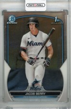 2023 Topps Bowman Miami Marlins Jacob Berry Base Chrome Prospects