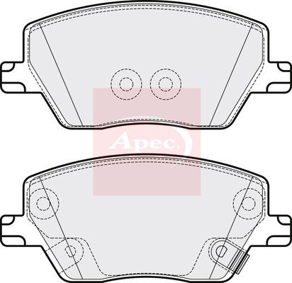 Brake Pad Set For Disc Brake Front For Mando System Fits Fiat Tipo APEC PAD2138