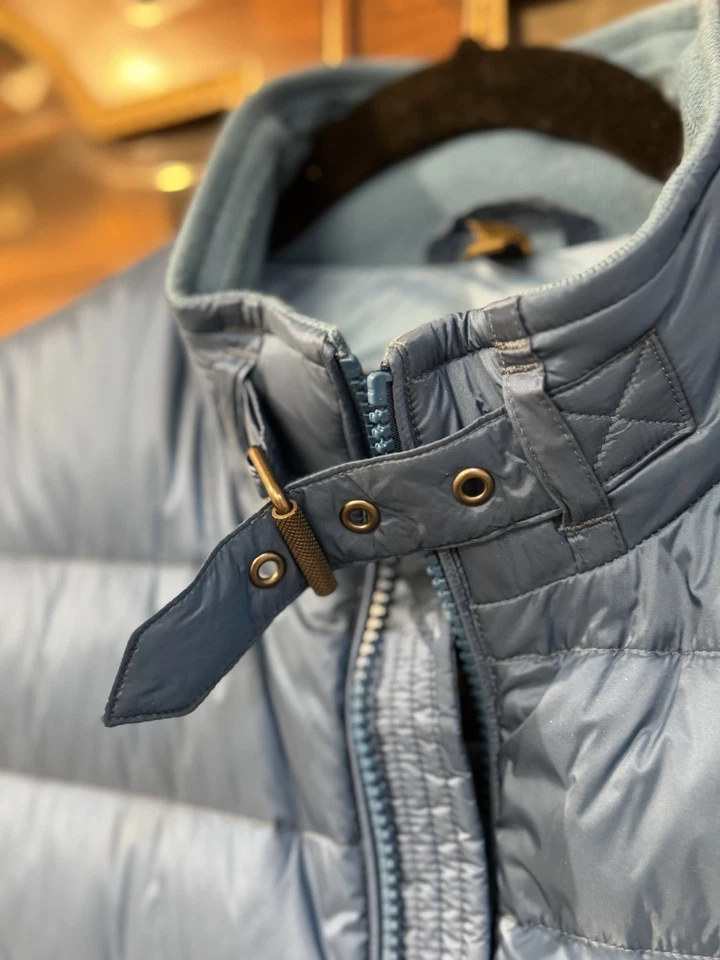 Chaqueta acolchada Belstaff Circuit Down para hombre azul océano, cremallera completa, talla 38M Foto 4 de 4