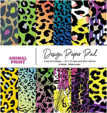 Scrapbooking Paper 12 X 12 Inch, 24 Sheets Craft Scrapbook Paper Pad, Single-Si