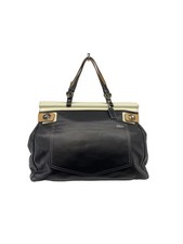 COACH Tote Bag Leather BLK 9285
