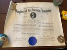 1907 Daughters of the American Revolution Membership Certificate, DAR Document  — photo 1