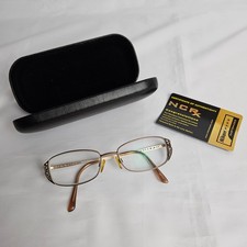 Sophia Loren Eyeglass Frames Gold Tone Filigree Rectangle Prescription