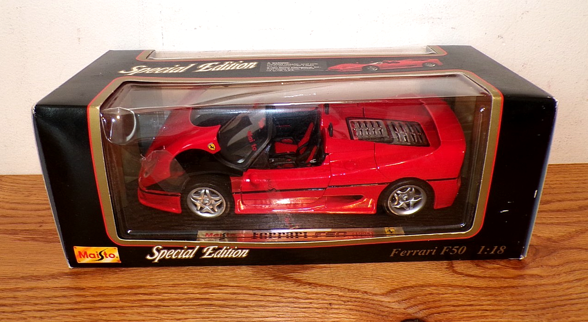 Maisto 1 18 Special Edition 1995 FERRARI F50 Open Top Red Diecast