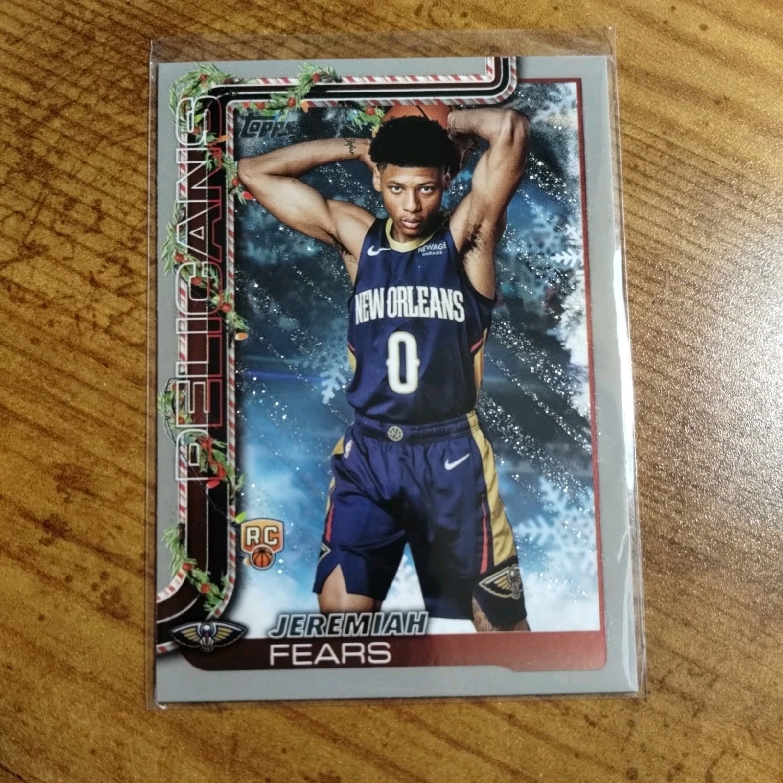 2025-26 Topps Holiday - Jeremiah Fears #H167 Holiday Silver Glitter (RC)
