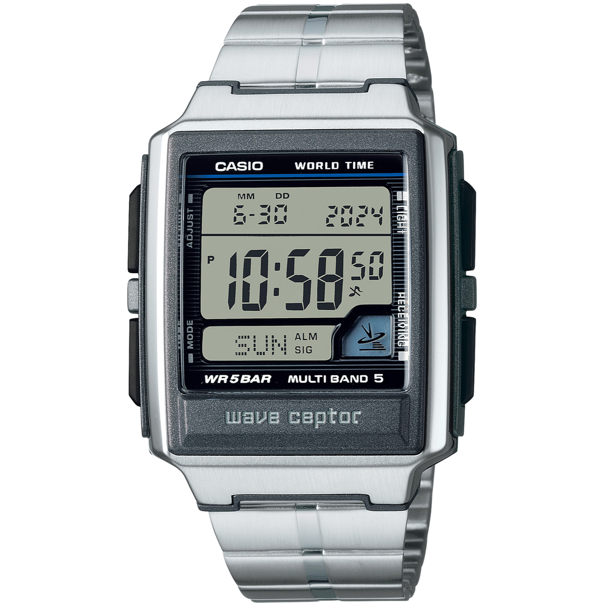 CASIO WAVE CEPTOR WV-59RD-1AJF Stainless Steel Radio Solar Digital