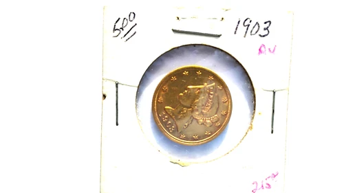 1903 liberty five dollar gold coin