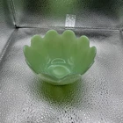 Vintage 1950s Fire King Jadeite Jadite Lotus Leaf Blossom Small Bowl - Bowl Only