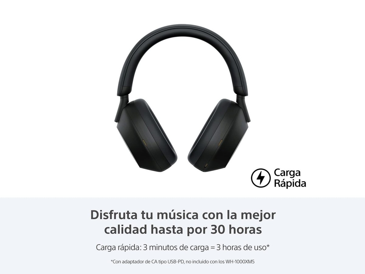 SONY WH1000XM5/B Noise Canceling Wireless Headphones - Black