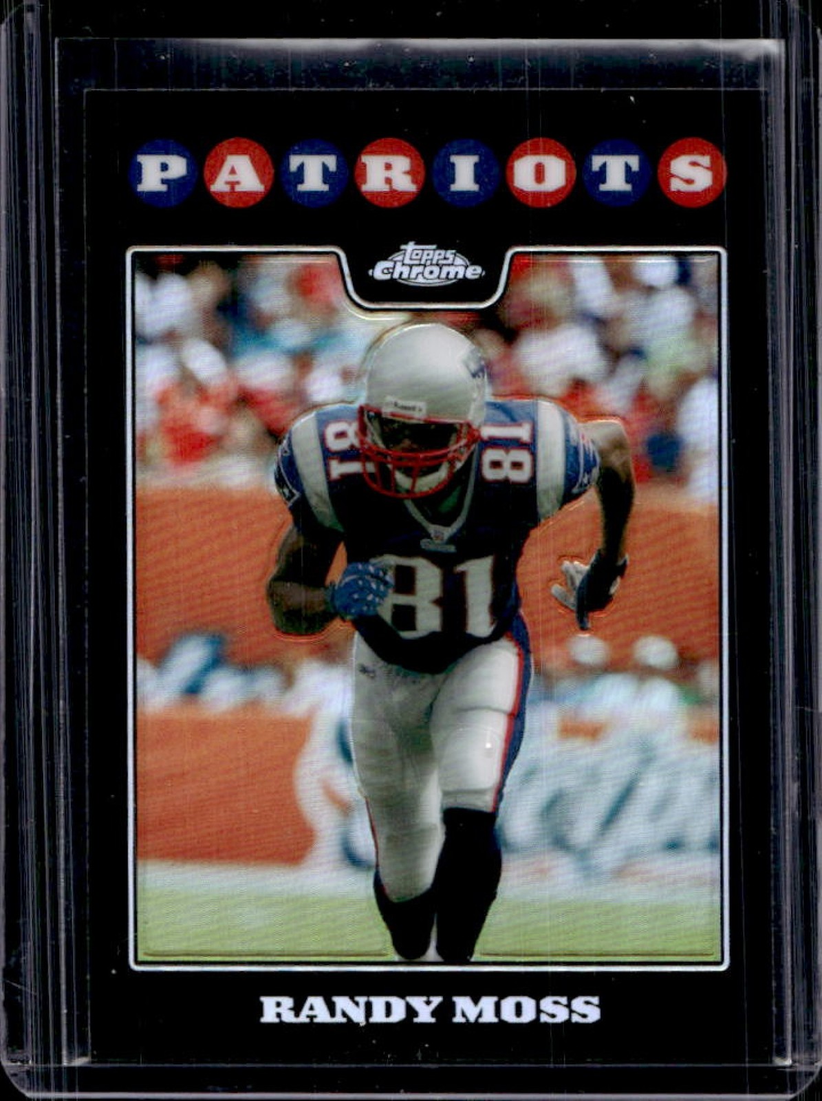 2008 Topps Chrome Randy Moss Refractor #TC74 Patriots