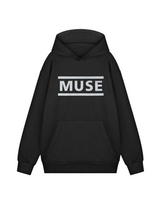 Muse Schwarz Logo Kapuzenpullover Unisex Erwachsene