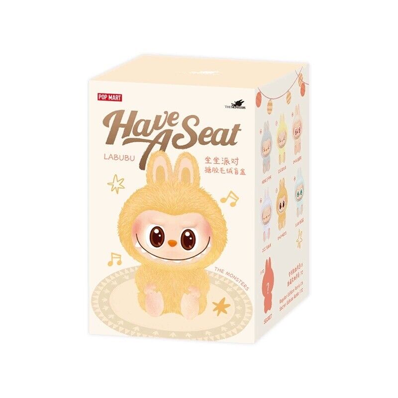 POPMART Labubu The Monsters Have Seat Plush Series(1 Blind POPMART Labubu The Monsters Have Seat Plush Series(1 Blind
