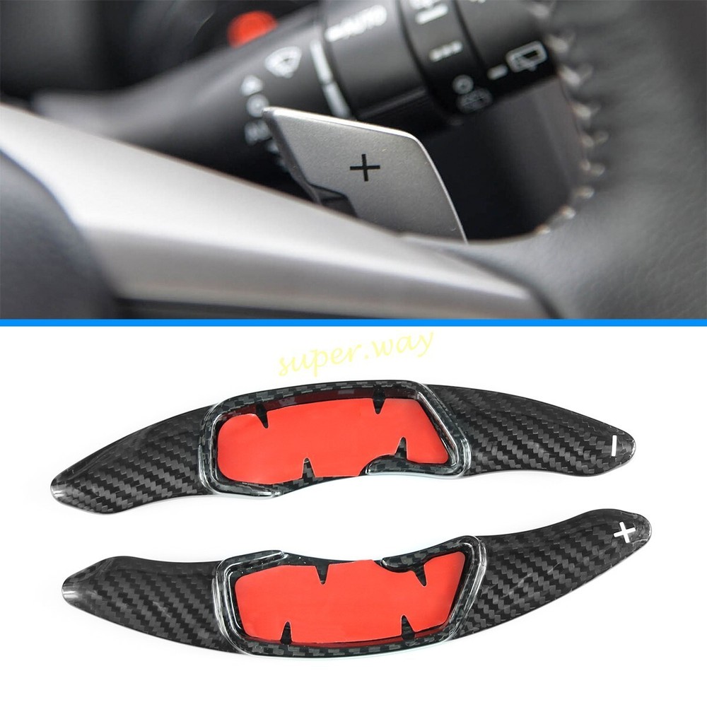 For Subaru Carbon Fiber Steering Wheel Paddle Shifter Extension Trim Accessories