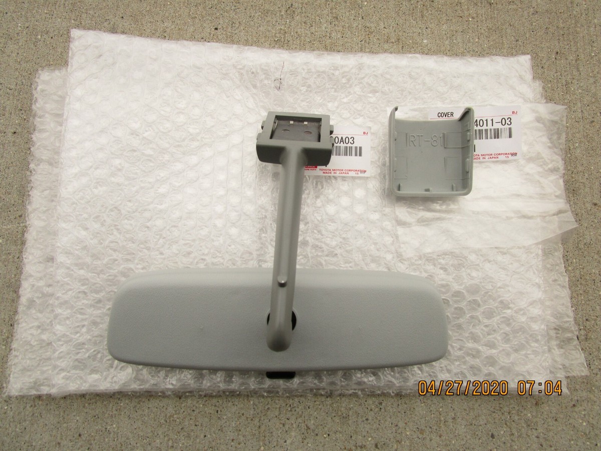1988-1990 Toyota Land Cruiser FJ62 BJ62 Rear View Mirror Gray