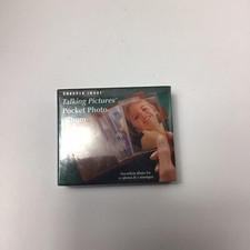 Sharper Image Talking Pictures Pocket Photo Album, New, 10 Photos  2 Messages