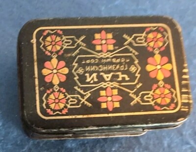 Vintage Tin Box Georgian tea top grade Odessa Economic Council Department USSR