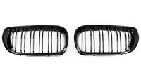 Bmw Nieren SPORT-GRILL DOPPEL-STEG Glanz Schwarz FÜR 3ER E46 Facelift 2001-2005