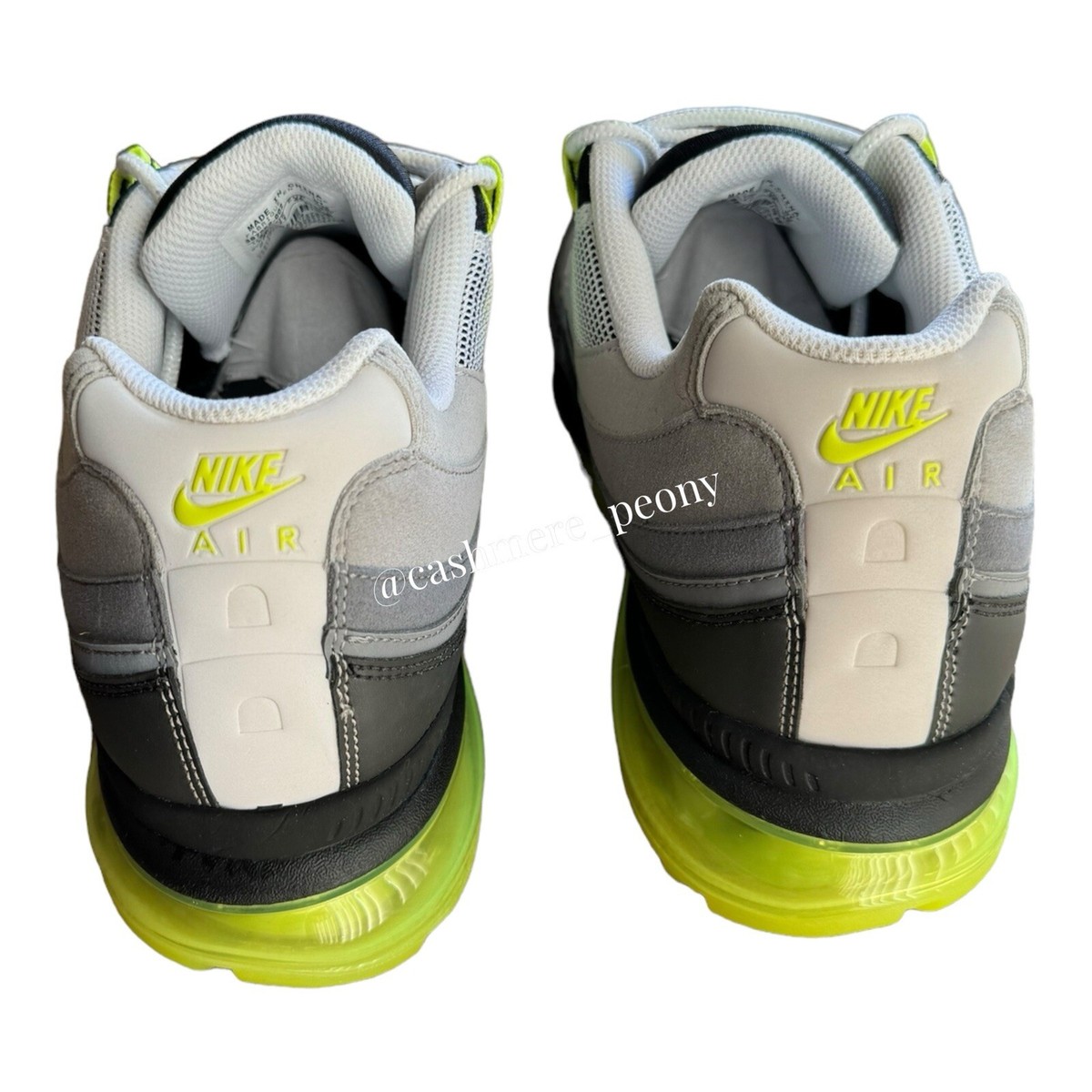 Nike Air Max 24-7, Black, Gray, Volt Yellow, Size 12, preowned NIKE 2011 AIR MAX 24-7 397252 102 BLACK VOLT 8 VINTAGE  main image 3