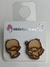 Sanrio Little Twin Stars Wood Earrings New Vinca Jewelry Limited Edition 2015