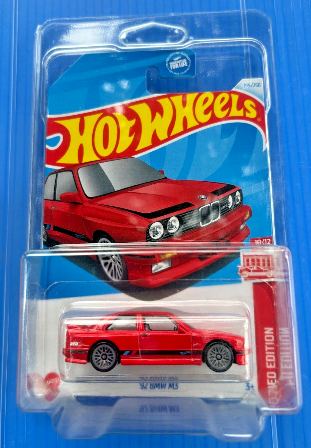 2024 Hot Wheels Target Red Edition 1992 BMW M3 Diecast Car Collectible Model for Fans