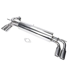 DUAL PATH CATBACK MUFFLER EXHAUST SYSTEM FOR 85-89 MR2 W10 AW10/AW11 4A-GZE