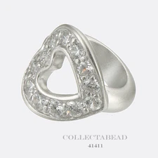 Authentic Endless Sterling Silver Heart Love Silver Bead 41411