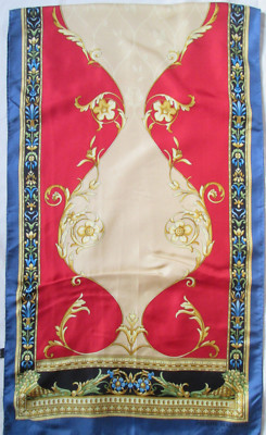 - Schal PIERRE BALMAIN Seide Vintage Scarf 44 x 160 cm