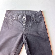 Vtg 1998 Original HELMUT LANG Archival Men Black Cotton Cord Jeans sz 29 Italy