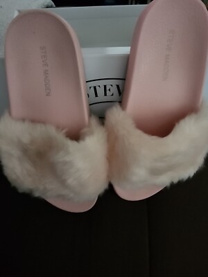 steve madden slide Pink LIght Pink softey size