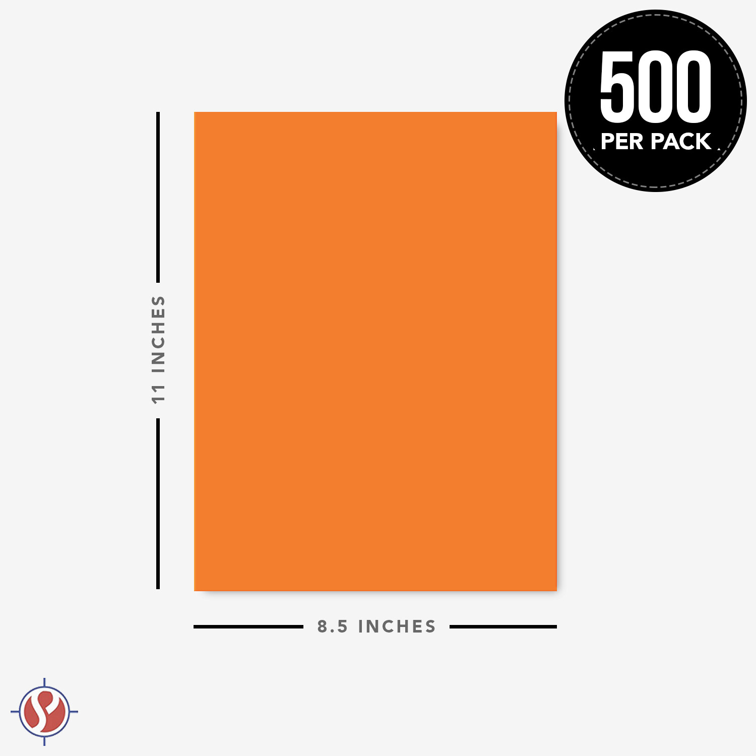 Orange Color Paper, Regular 24lb Bond (90GSM), 8.5 x 11, 500 Qty | eBay