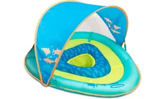 Aquatic Fun Baby Pool Float with Canopy Adjustable Seat, UPF 50+ Sun Protection