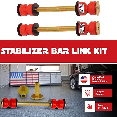 Pair Sway Bar Links Set of 2 Rear Driver & Passenger Side Left