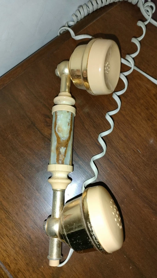 Telefono In Onice Retrò Made In Italy Vintage ottimo stato - numeri con rotella - Immagine 4 di 4