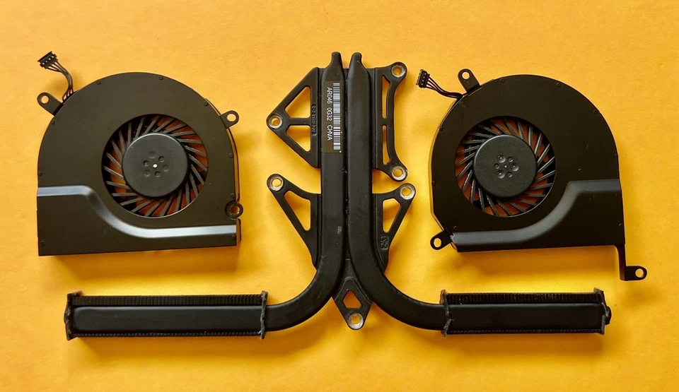 MacBook Pro 15" A1286 ventilador de refrigeração esquerda direita dissipador de calor parafusos unibody Sunon - Imagem 2 de 2