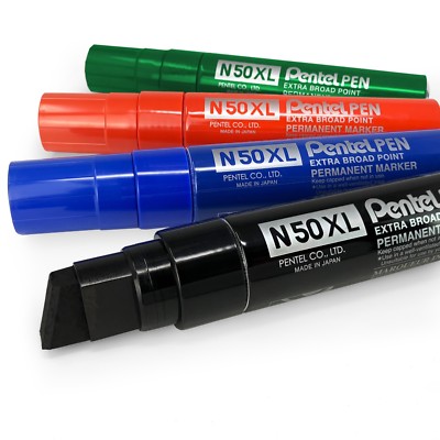 Pentel N50XL Extra Large Broad Permanent Marker Chisel Tip