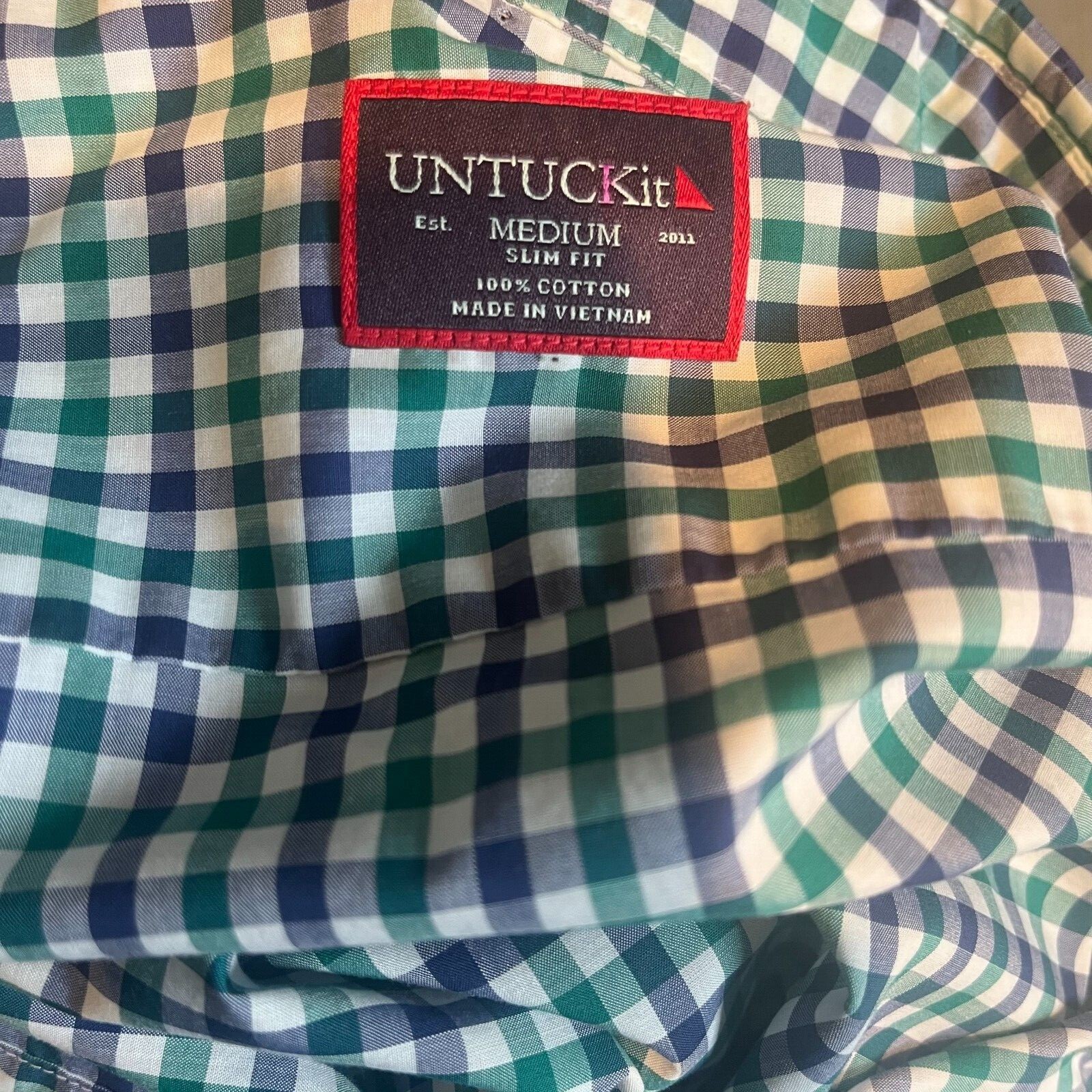 Untuckit Checked Wrinkle-Free Performance Shirt, … - image 7