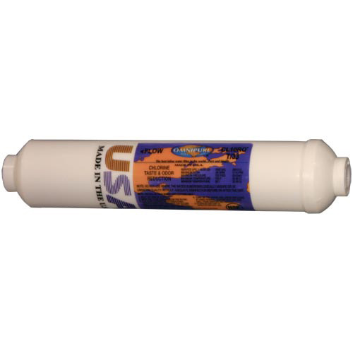 Omnipure K2333-JJ Inline Carbon Water Filter 1/4 Quick Conne