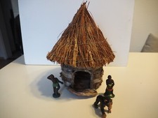 Strohhütte mit Figuren, Schleich, DDR, Interessant, Set 1