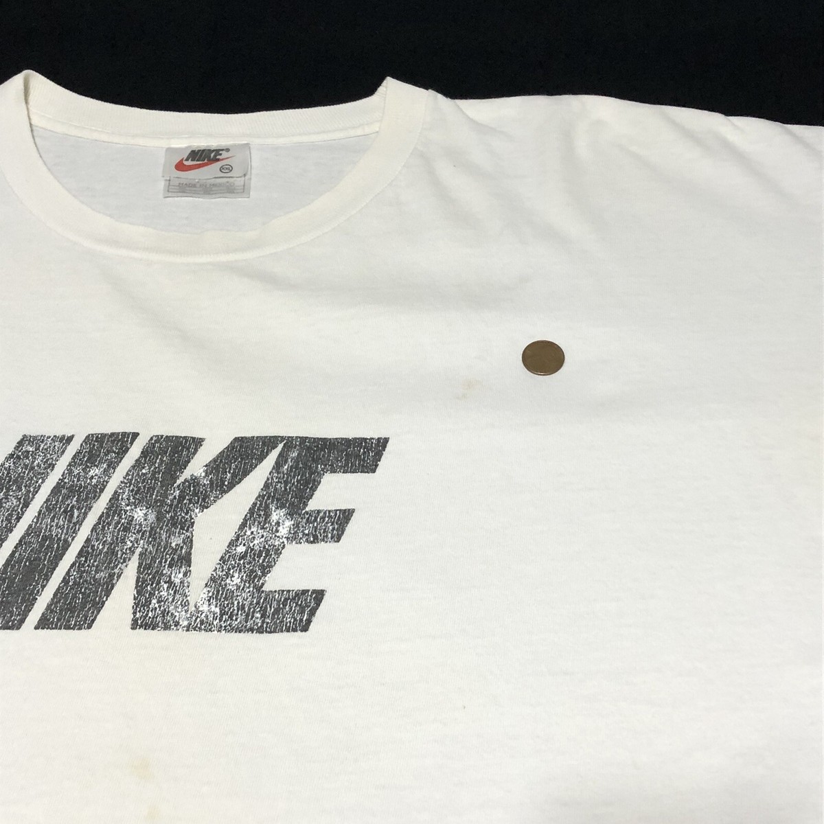 Vintage 90s Nike T Shirt Size XXL White Tag Center